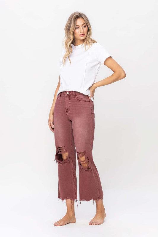 Mid Rise Flare Jeans- Doss Dollz