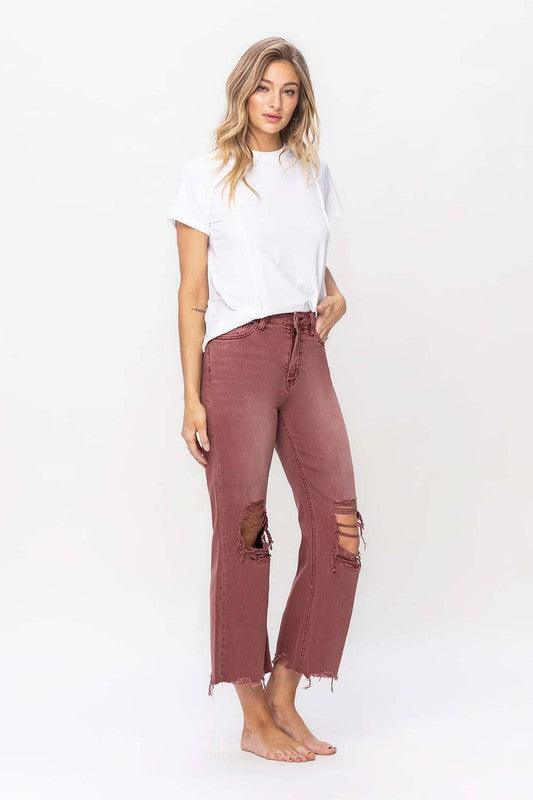 Mid Rise Flare Jeans- Doss Dollz