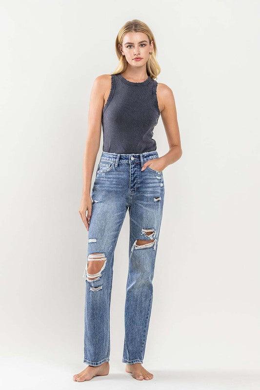 Mid Rise Flare Jeans- Doss Dollz