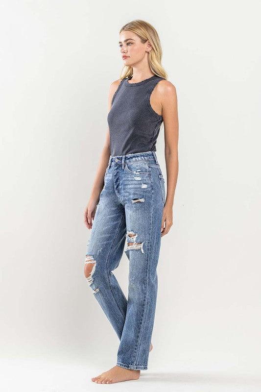 Mid Rise Flare Jeans- Doss Dollz