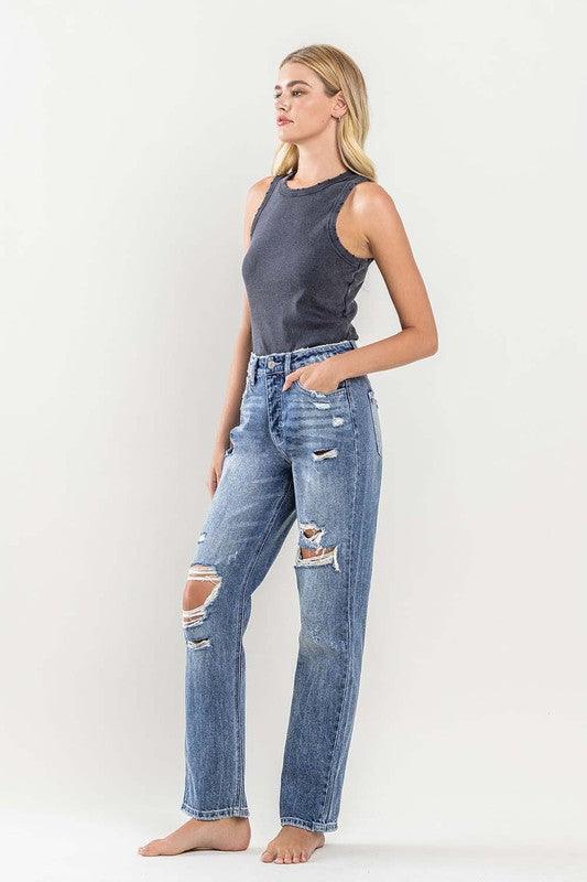 Mid Rise Flare Jeans- Doss Dollz