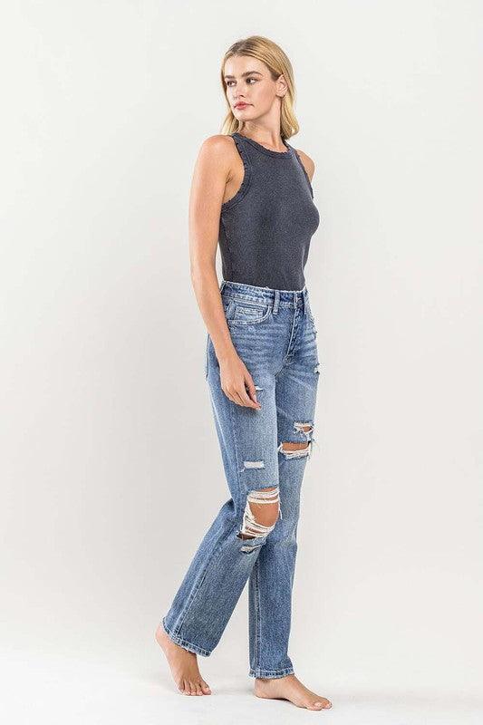 Mid Rise Flare Jeans- Doss Dollz