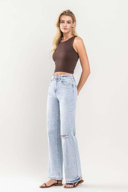 Mid Rise Flare Jeans- Doss Dollz