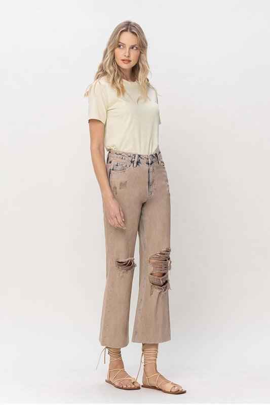 Mid Rise Flare Jeans- Doss Dollz