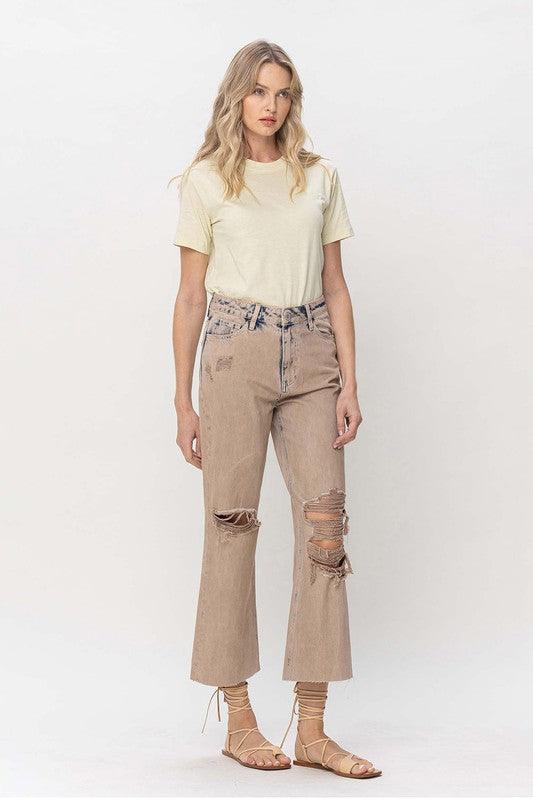 Mid Rise Flare Jeans- Doss Dollz