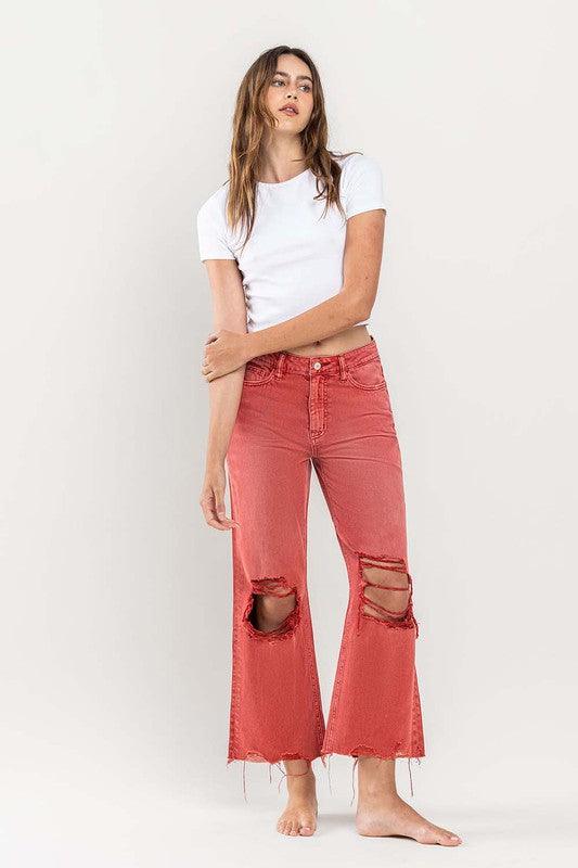 Mid Rise Flare Jeans- Doss Dollz