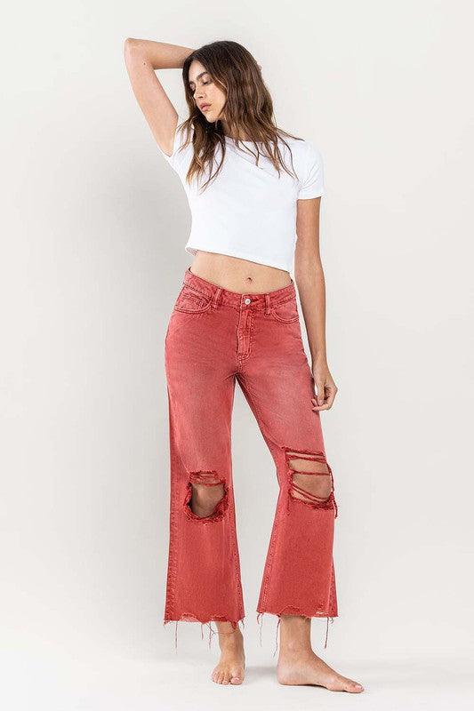 Mid Rise Flare Jeans- Doss Dollz