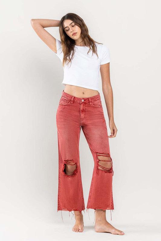 Mid Rise Flare Jeans- Doss Dollz