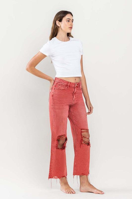 Mid Rise Flare Jeans- Doss Dollz