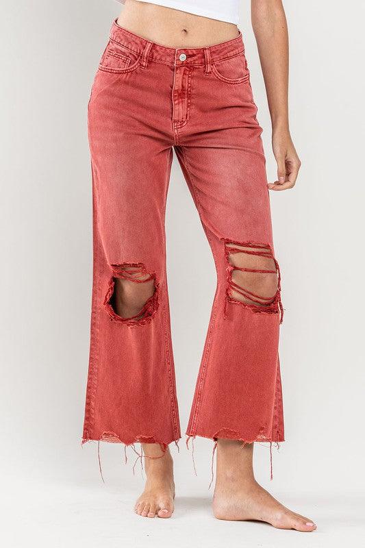 Mid Rise Flare Jeans- Doss Dollz