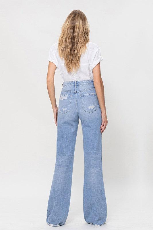 Mid Rise Flare Jeans- Doss Dollz