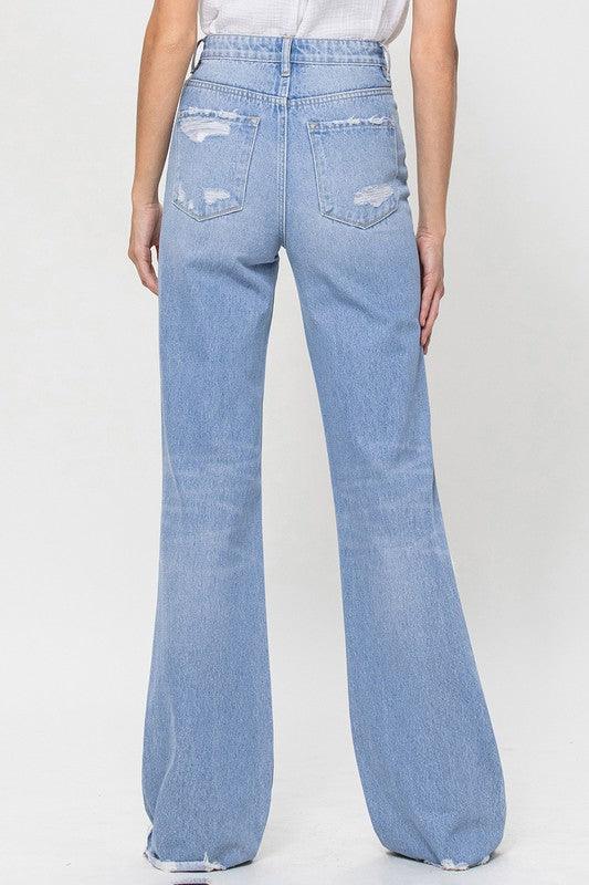 Mid Rise Flare Jeans- Doss Dollz