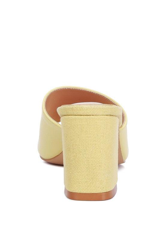 ADDIE Block Heel Slip On Sandals