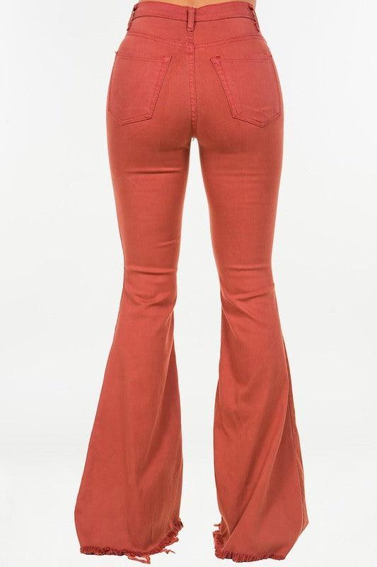 Mid Rise Flare Jeans- Doss Dollz