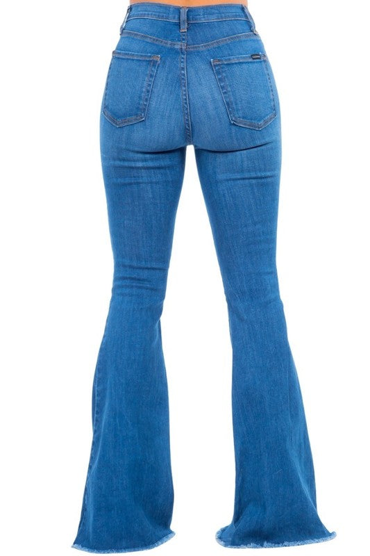 Mid Rise Flare Jeans- Doss Dollz