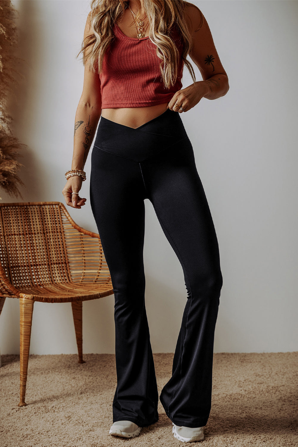 Mid Rise Flare Jeans- Doss Dollz