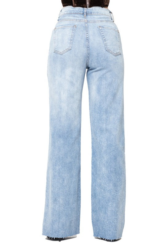 Mid Rise Flare Jeans- Doss Dollz