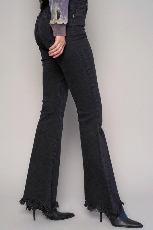 Mid Rise Flare Jeans- Doss Dollz