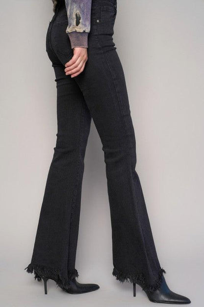 Mid Rise Flare Jeans- Doss Dollz