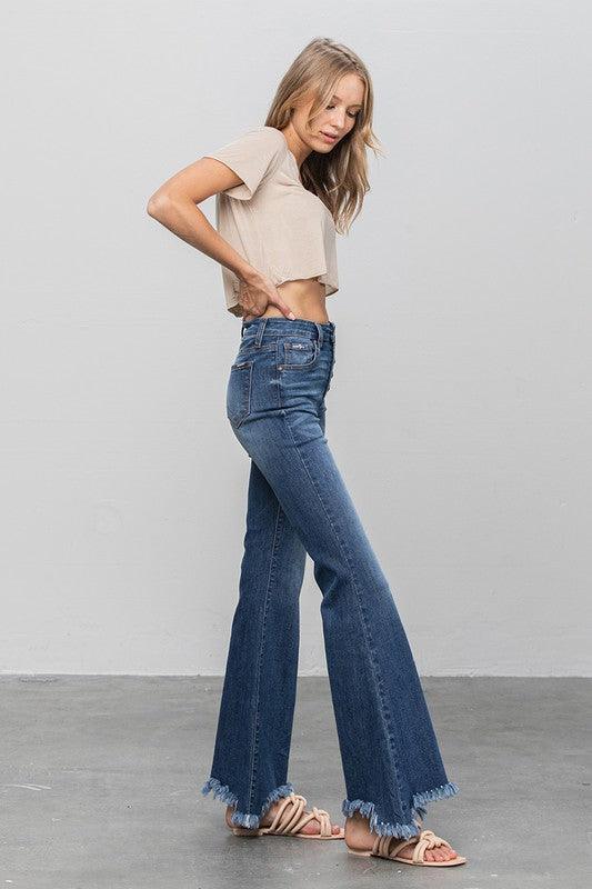 Mid Rise Flare Jeans- Doss Dollz