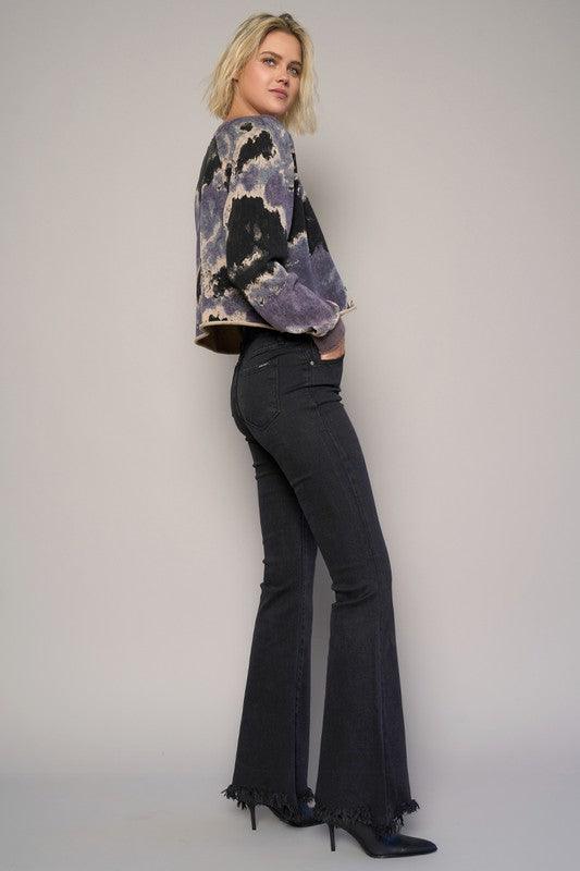 Mid Rise Flare Jeans- Doss Dollz