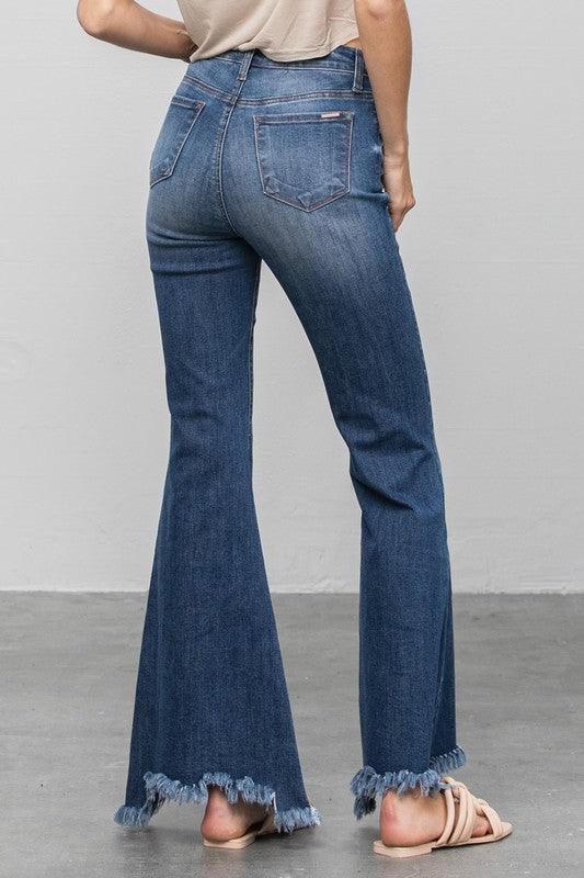 Mid Rise Flare Jeans- Doss Dollz