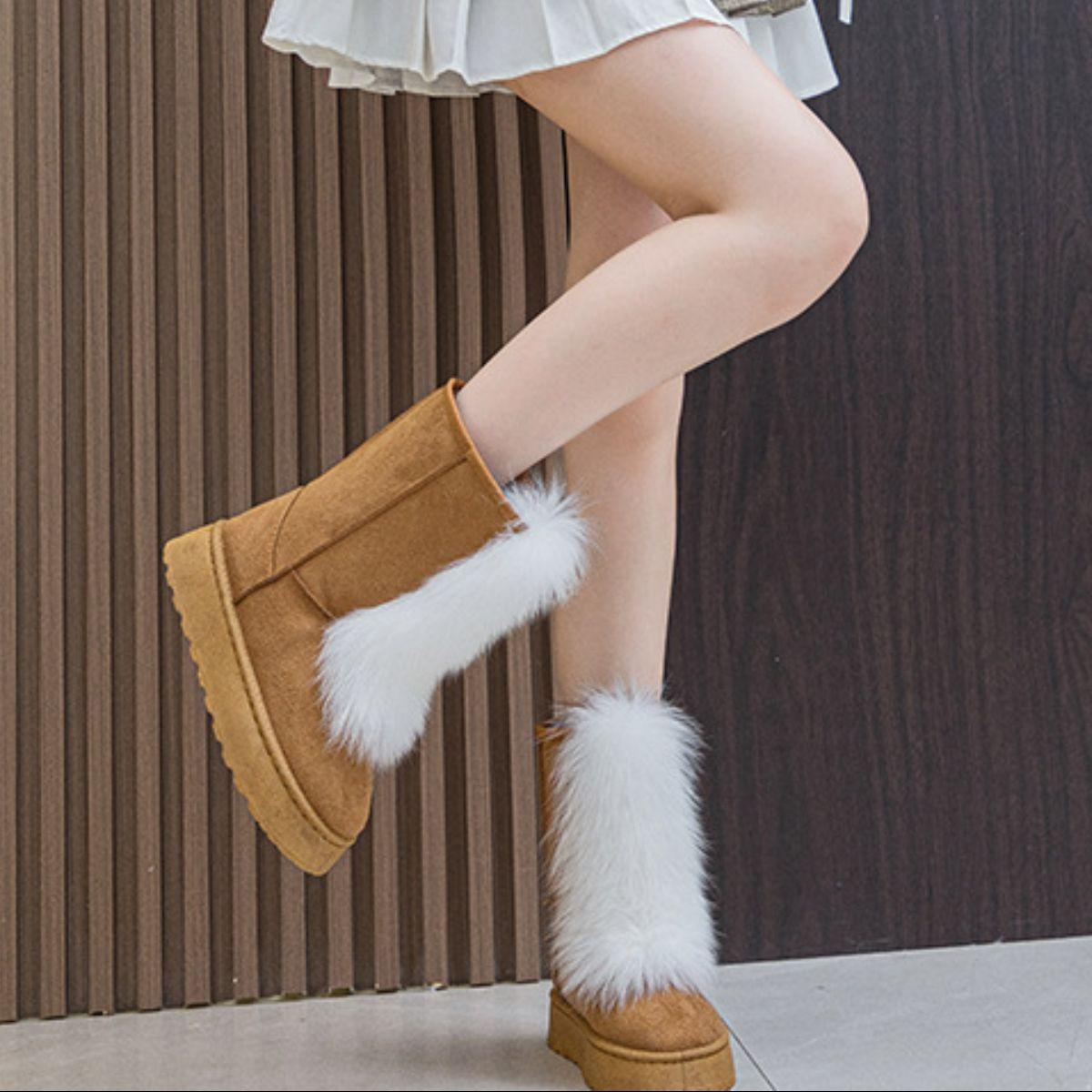 Thermal Suede Platform Boots