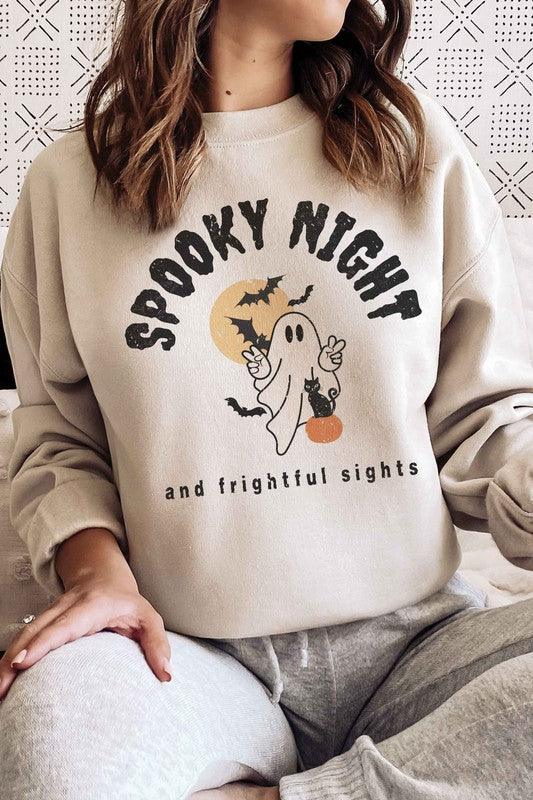 SPOOKY NIGHT AND FRIGHTFUL SIGHTS Sweatshirt