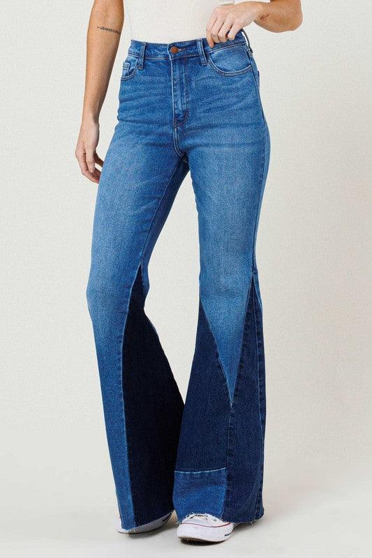 Mid Rise Flare Jeans- Doss Dollz