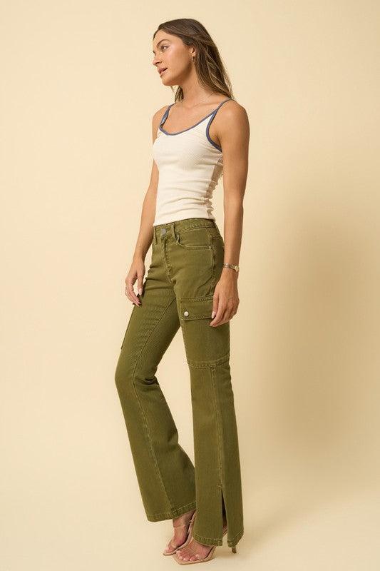 Mid Rise Flare Jeans- Doss Dollz