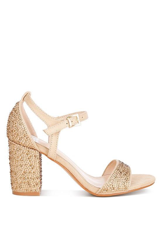 Navoli Rhinestones Embellished Sandals