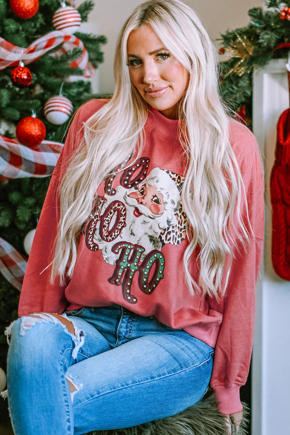 Brown HOWDY Western Fashion Graphic Sweatshirt