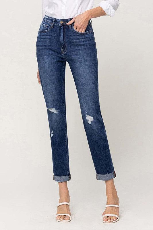 Mid Rise Flare Jeans- Doss Dollz