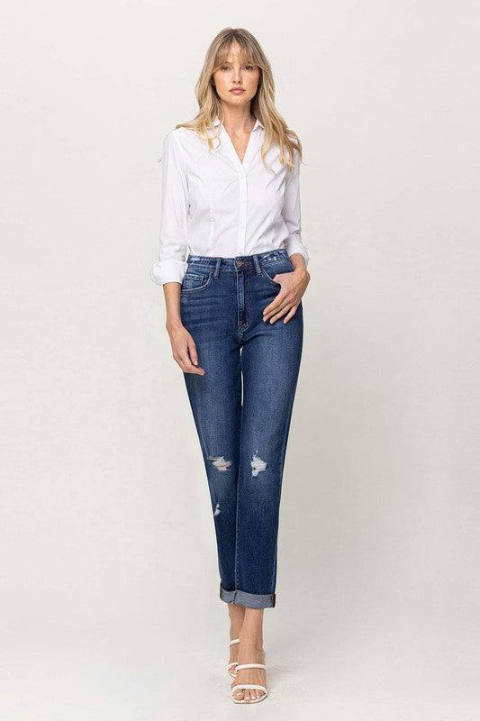 Mid Rise Flare Jeans- Doss Dollz