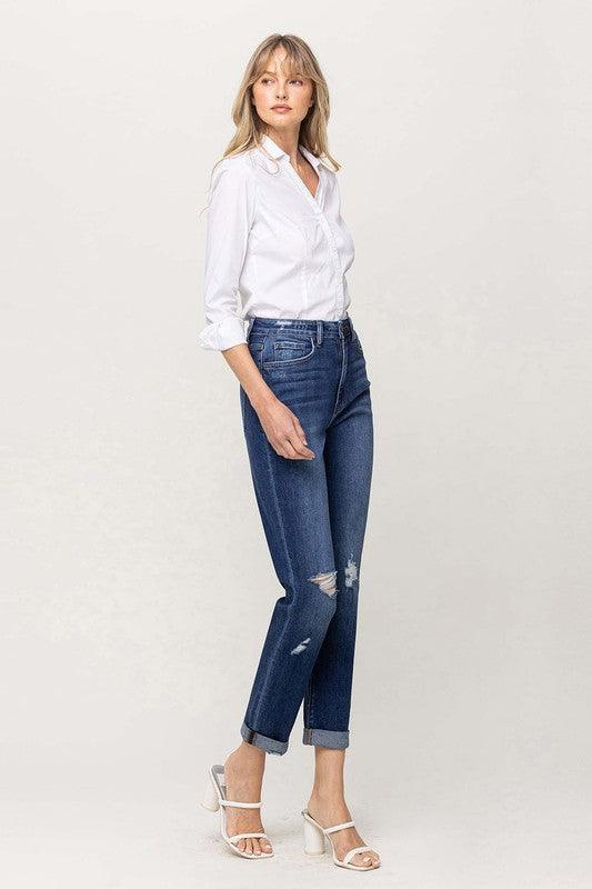 Mid Rise Flare Jeans- Doss Dollz