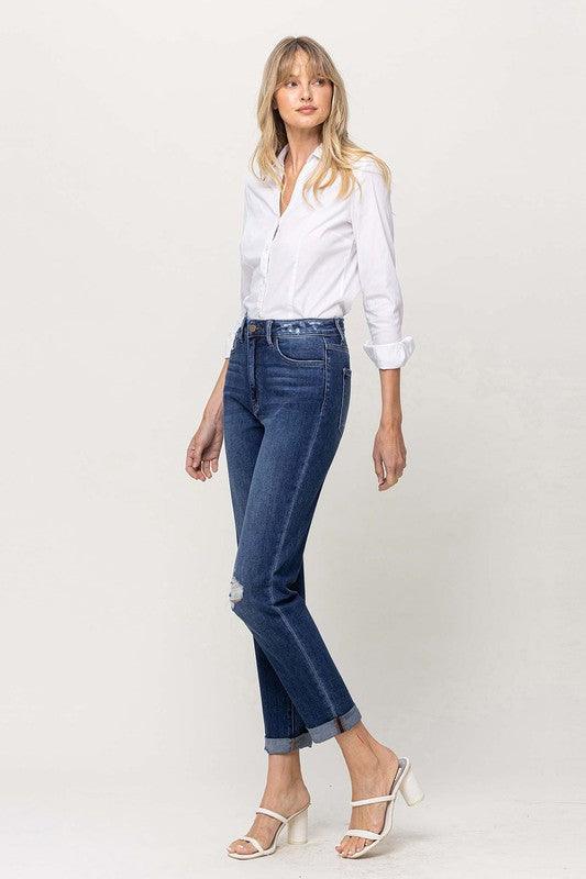 Mid Rise Flare Jeans- Doss Dollz