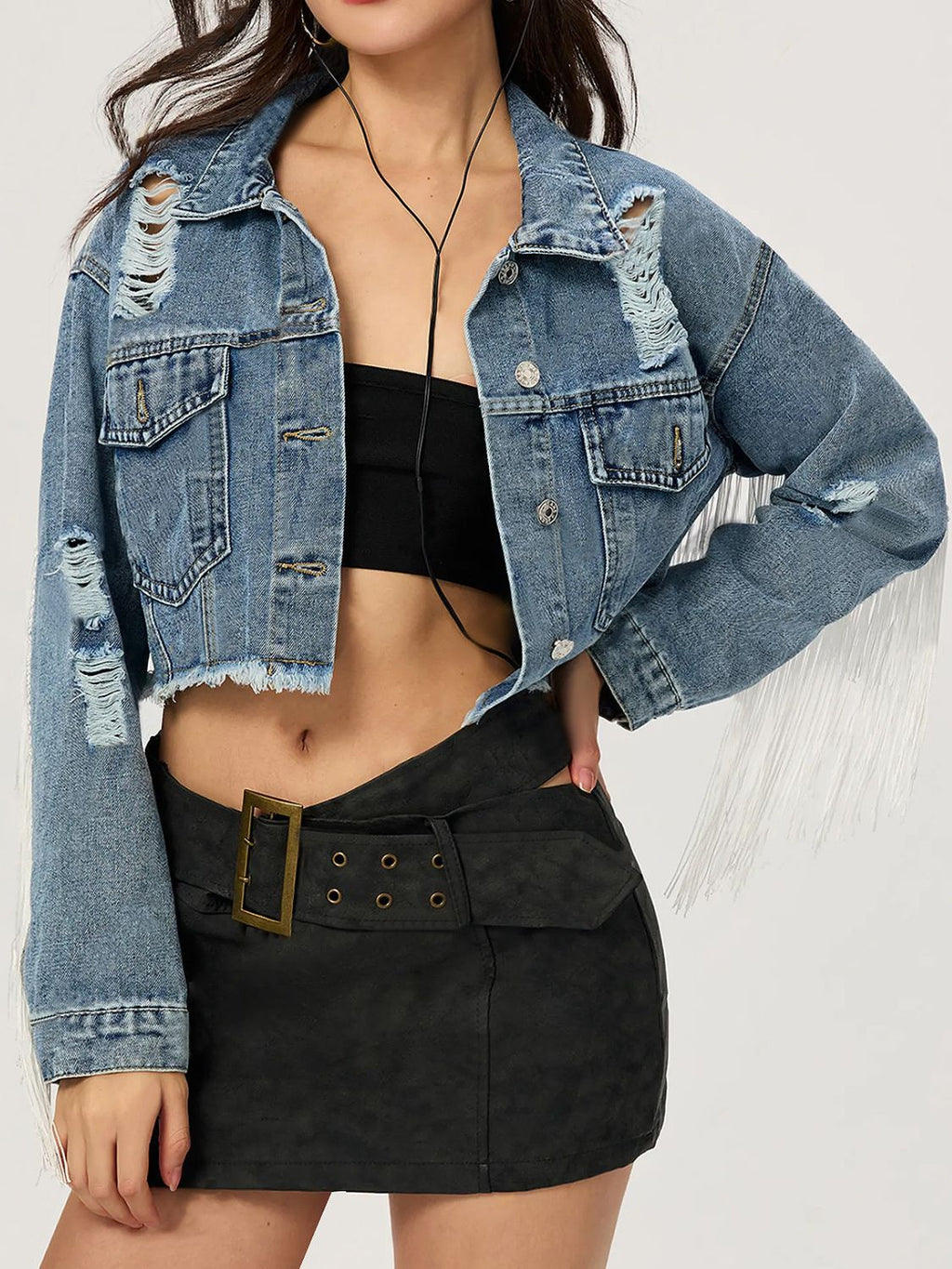 Mid Rise Flare Jeans- Doss Dollz