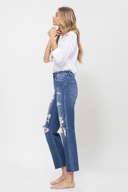 Mid Rise Flare Jeans- Doss Dollz