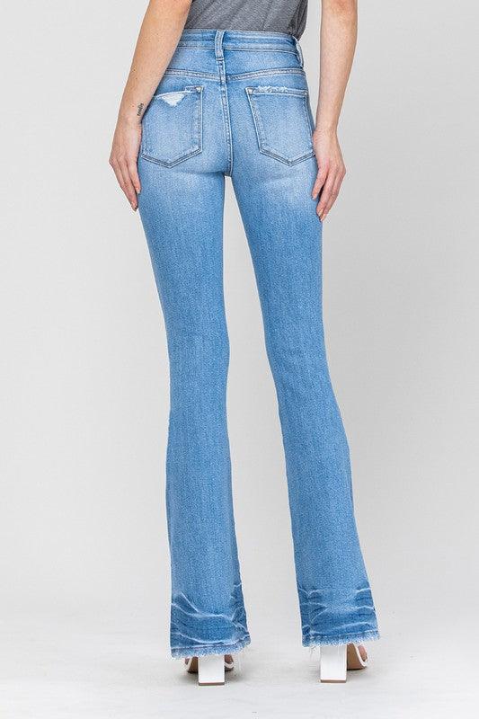 Mid Rise Flare Jeans- Doss Dollz