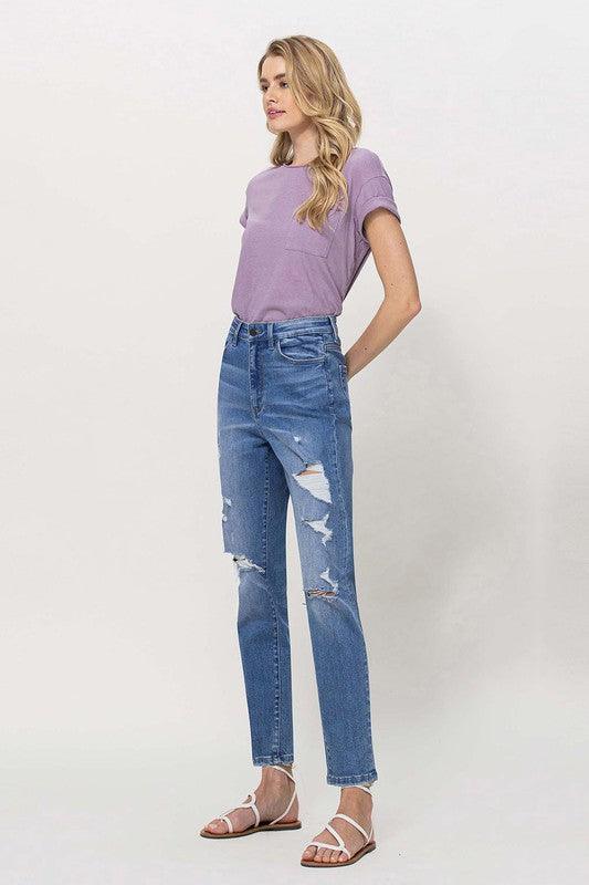 Mid Rise Flare Jeans- Doss Dollz