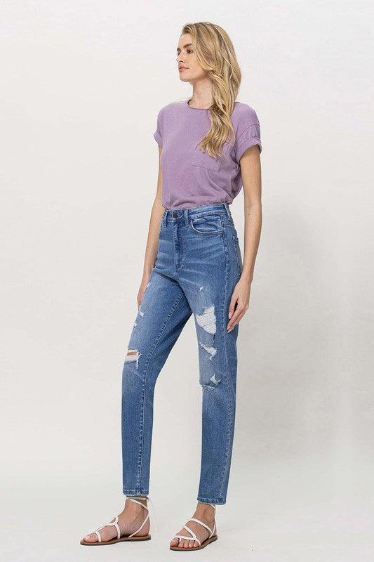 Mid Rise Flare Jeans- Doss Dollz