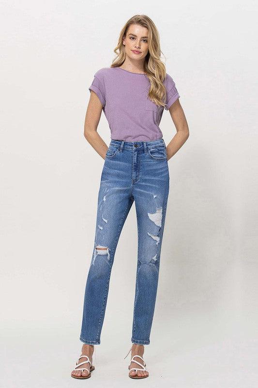 Mid Rise Flare Jeans- Doss Dollz