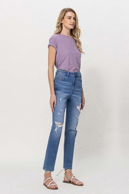 Mid Rise Flare Jeans- Doss Dollz