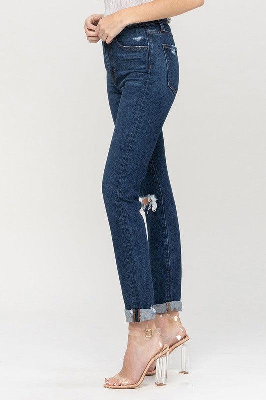 Mid Rise Flare Jeans- Doss Dollz