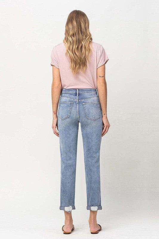 Mid Rise Flare Jeans- Doss Dollz