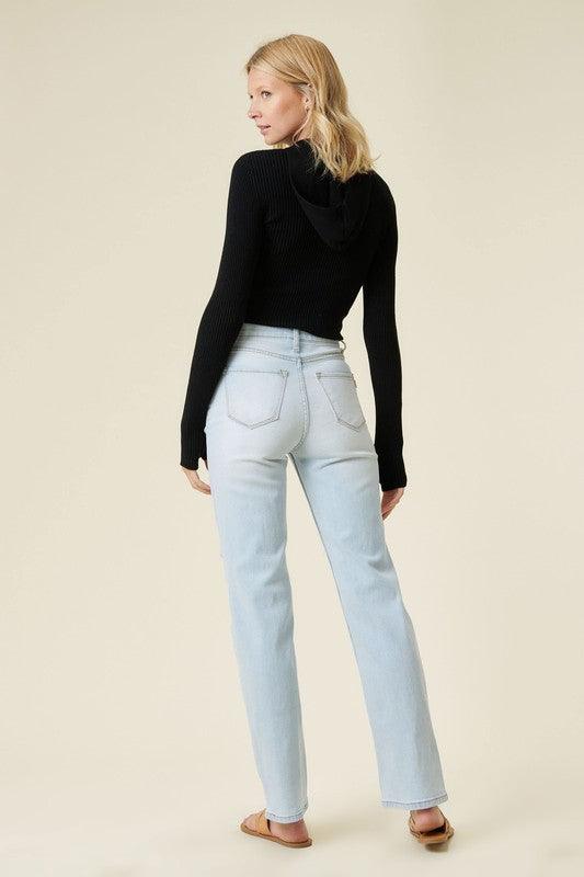 Mid Rise Flare Jeans- Doss Dollz