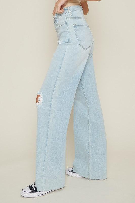 Mid Rise Flare Jeans- Doss Dollz