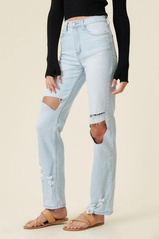 Mid Rise Flare Jeans- Doss Dollz