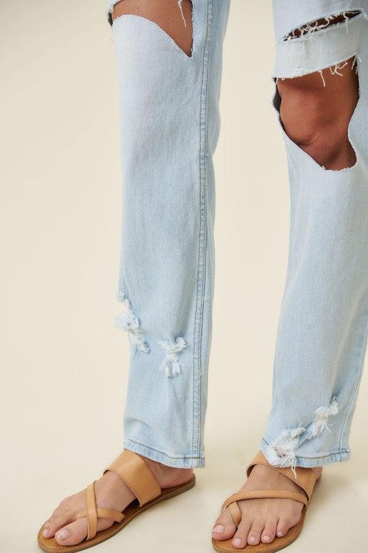 Mid Rise Flare Jeans- Doss Dollz