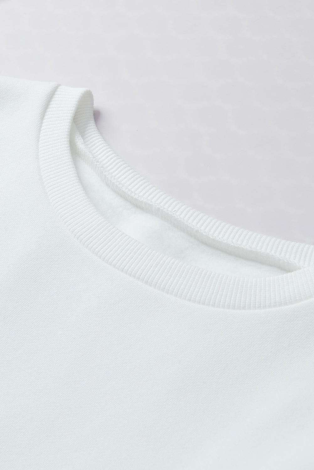 White XOXO Glitter Chenille Cable Knit Pullover Sweatshirt